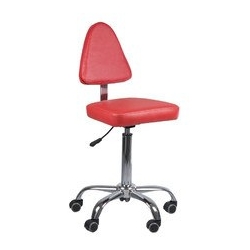 BEAUTY SYSTEM Taboret kosmetyczny z opar. BD-9937/14 czerwony